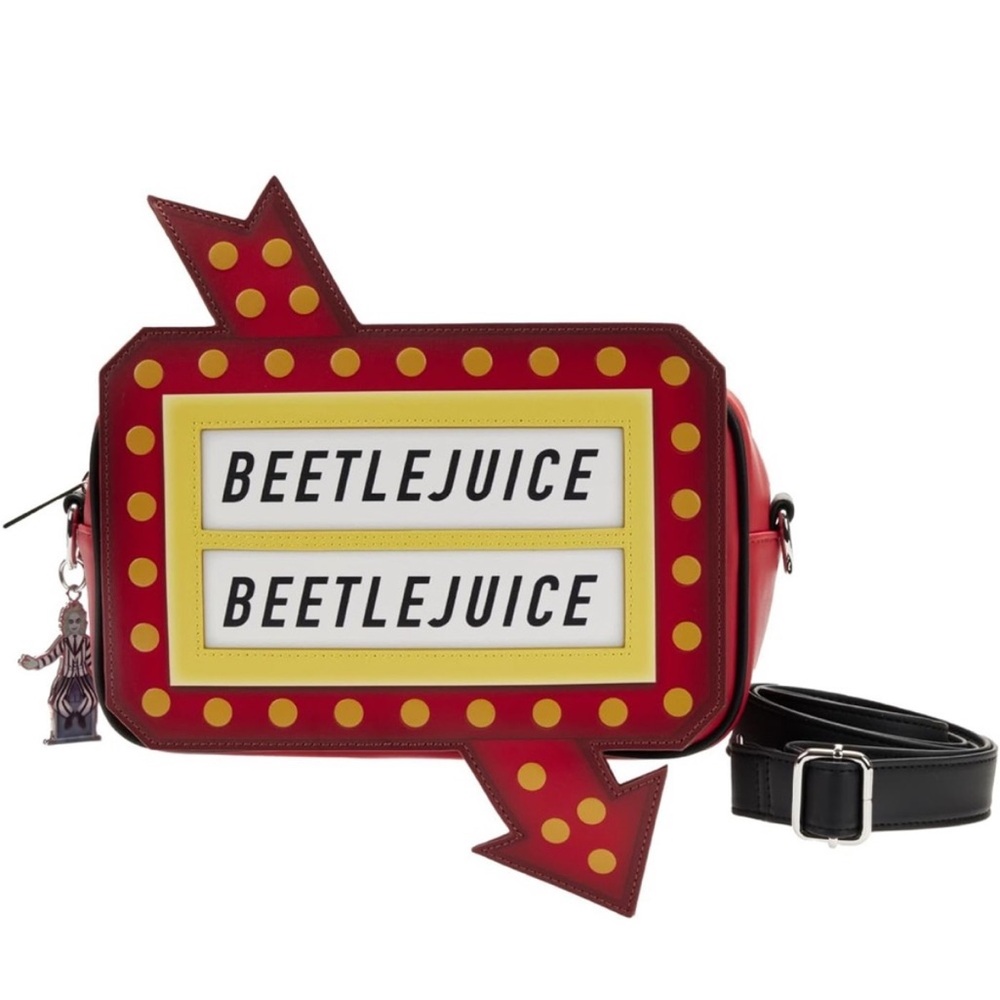 Loungdfly Beetlejuice Glow in the Dark Crossbody